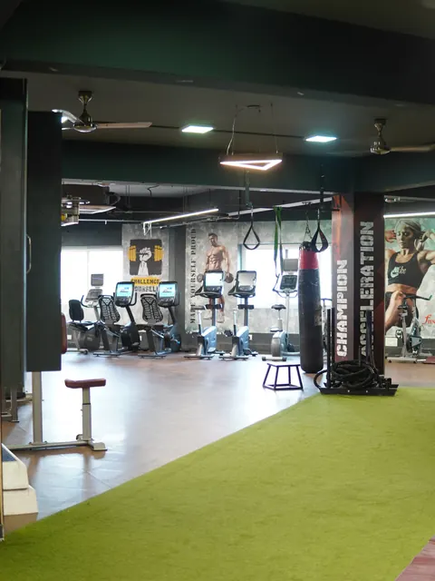 Fitness9 Karkhana — resistance machines on the floor