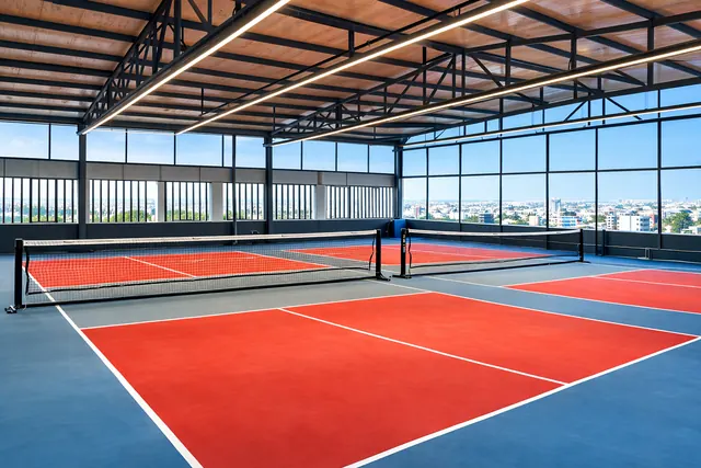 Rooftop pickleball
