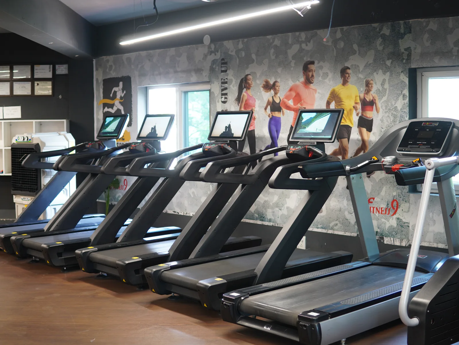 Treadmills and cardio zone at Fitness9 Karkhana, gym near Marredpally